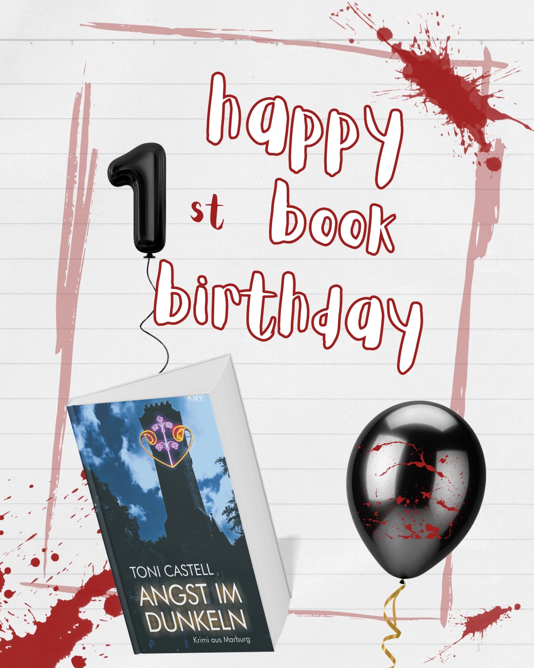Happy #bookbirthday, Angst im Dunkeln!
Bald bist du nicht mehr allein. Denn Teil 2 von Anna und Dobbs ging heute an den Verlag raus. Mehr dazu demnächst.
Aber vorher, ein kriminell-großes Dankeschön an die Crew dahinter: @nele.theis für ein total entspanntes Vorlektorat (das hat tatsächlich Spaß gemacht!), die Testleser und Fehlerfinder @nini_221182 und Moma. Und meine Geheimwaffe mit Fachwissen Steffi. ❤🩷❤
#AnnaundDobbs #Krimi #TeamMarburg #TatortMarburg #AngstimDunkeln 
#nevernotwriting #bookstagram #instabooks #instacrime #crimegram
