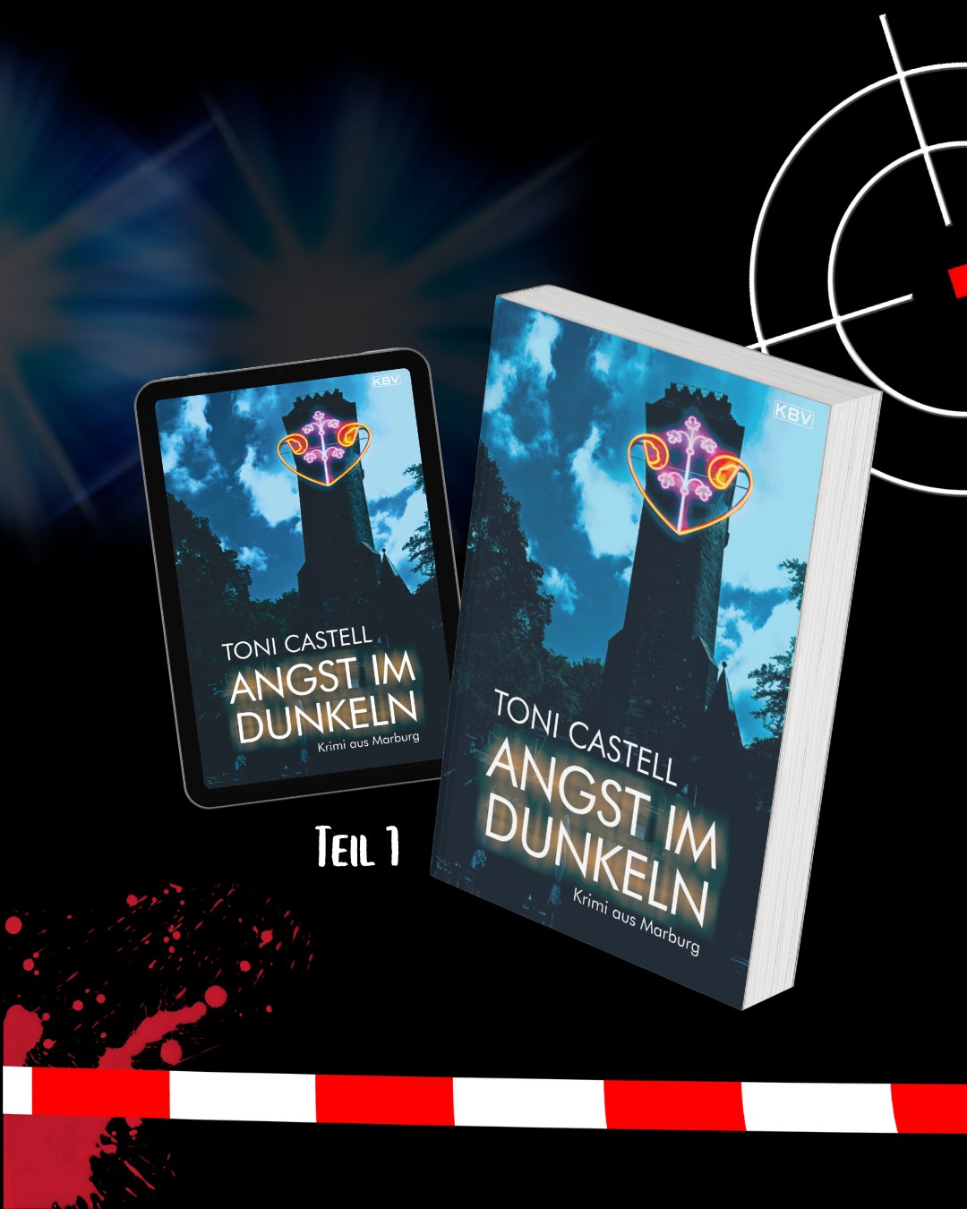 Mittelhessisch True Crime.
ANGST IM DUNKELN
ISBN 978-3954417247 (Taschenbuch)
ISBN 978-3954417315 (eBook)
VÖ: Mai 2025
DER STILLE SCHATTEN
ISBN 978-3954417872 (Taschenbuch)
ISBN 978-3954417896 (eBook)
VÖ: August 2026